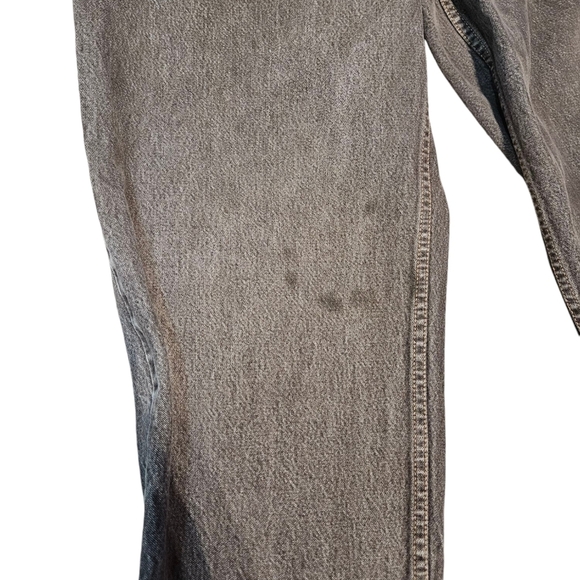 Vintage Guess Stonewashed Black Denim Barrel Jeans Size 38x34 Men's B58 - Picture 6 of 13